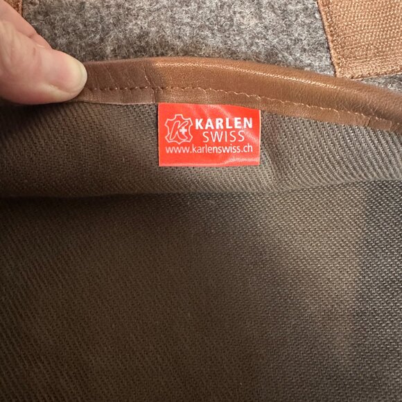 Karlen Swiss Boiled Wool Crossbody Bag – Alpine blanket bag - Picture 5 of 8